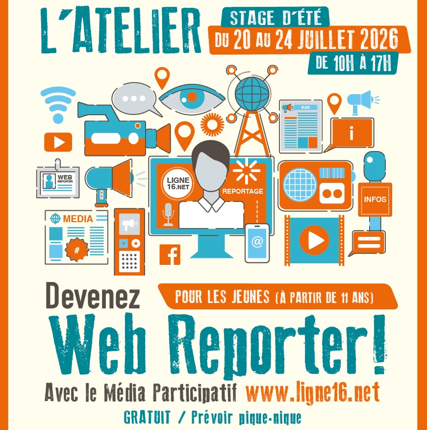 Ligne16, le média participatif - Stage d'été 2026 "Devenez web reporter !" | ©Cyrille Mellerio | Entre-Pont @ 109 Nice